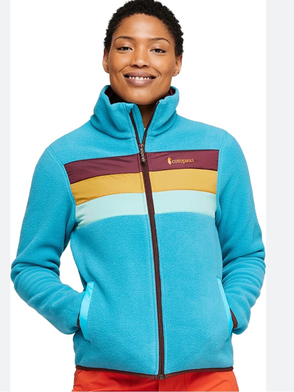 Cotopaxi Women's Teca Fleece Full-Zip Jacket in Turquoise